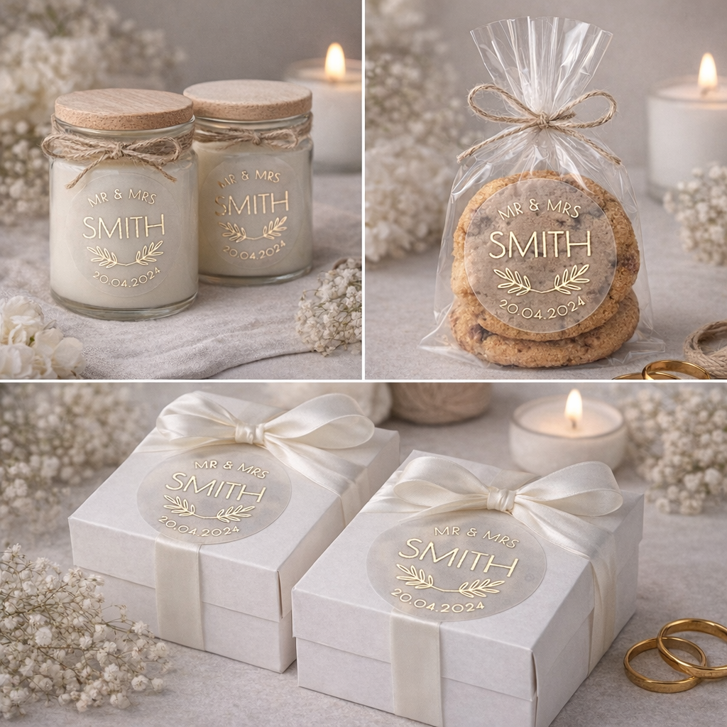 Mr & Mrs Wedding Stickers