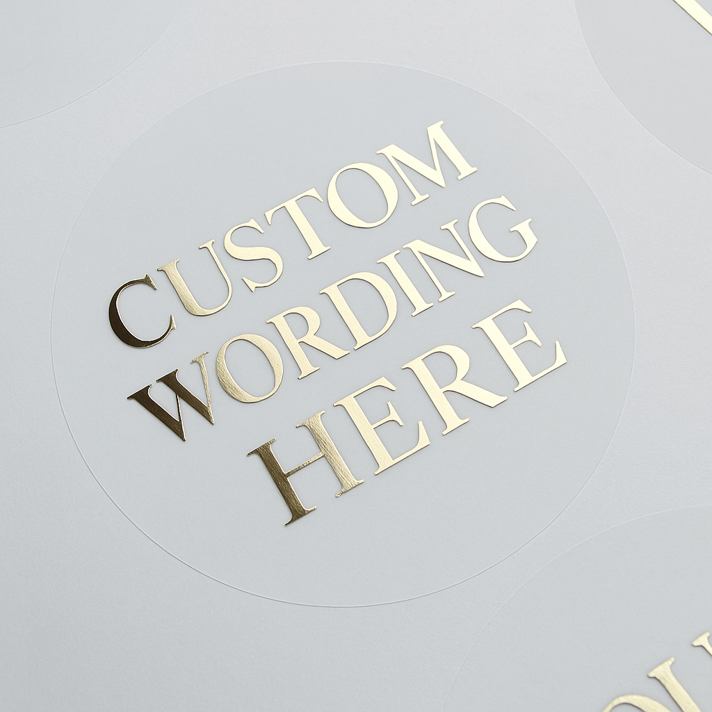 Custom Wording Stickers