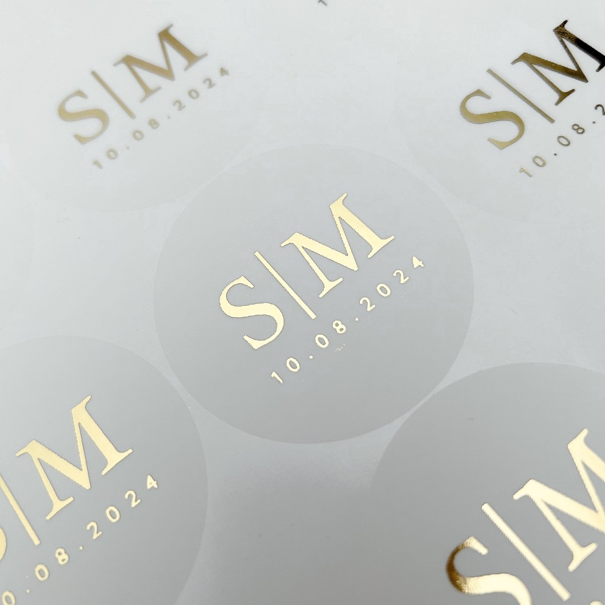 Classic Initials Wedding Stickers - Cosy & Sparkle