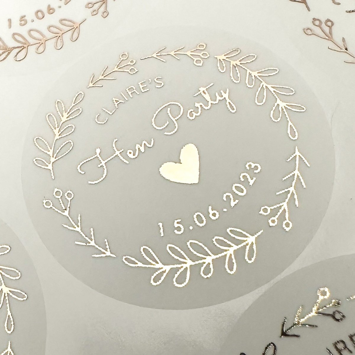 Floral Hen Party Stickers - Cosy & Sparkle