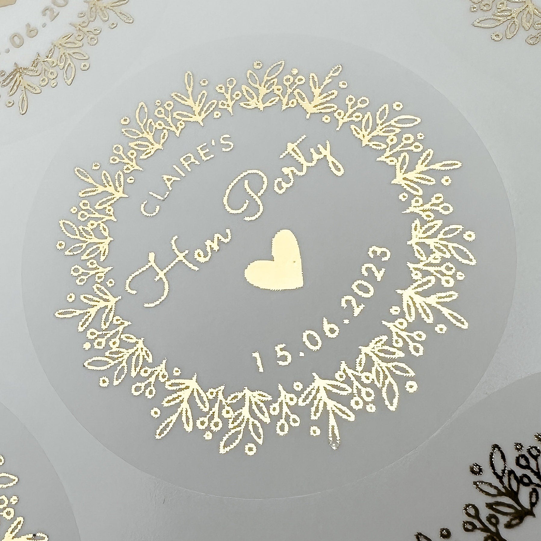 Personalised Hen Party stickers, Foil Bridal Shower stickers, Hen Do stickers, Gift Bag label, Hen Party Favours, gold event party labels