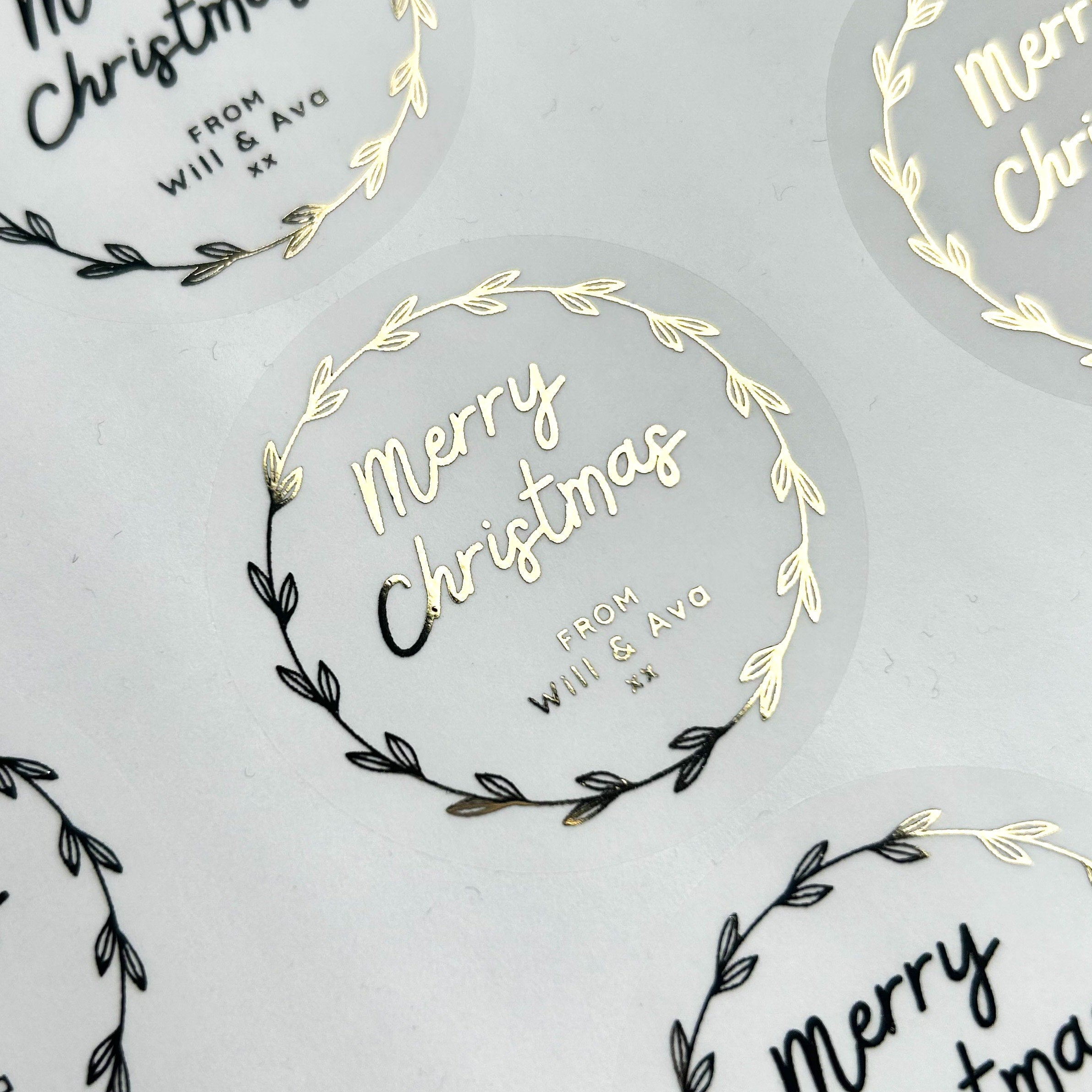 Rustic Christmas Stickers