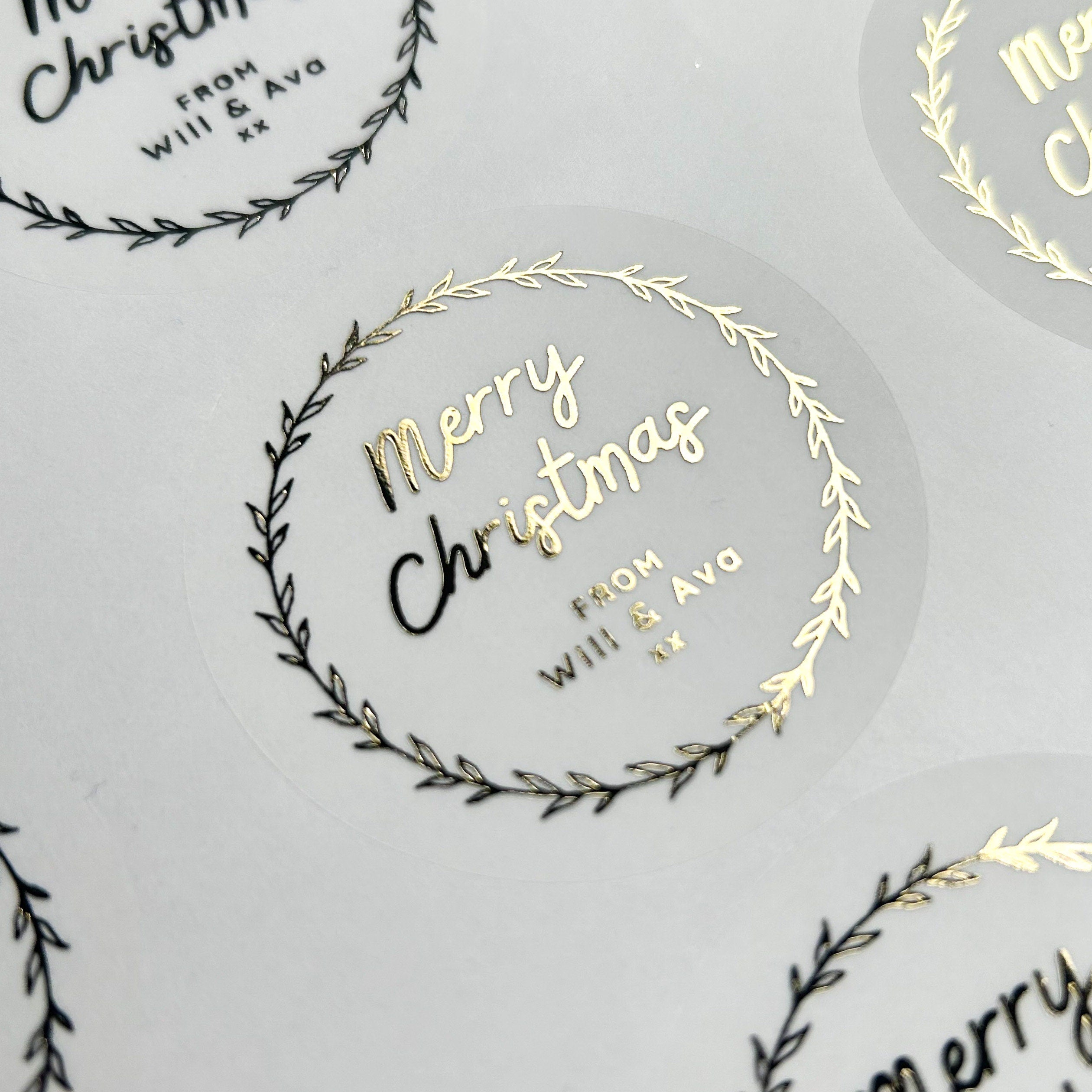 Sleek Christmas Stickers