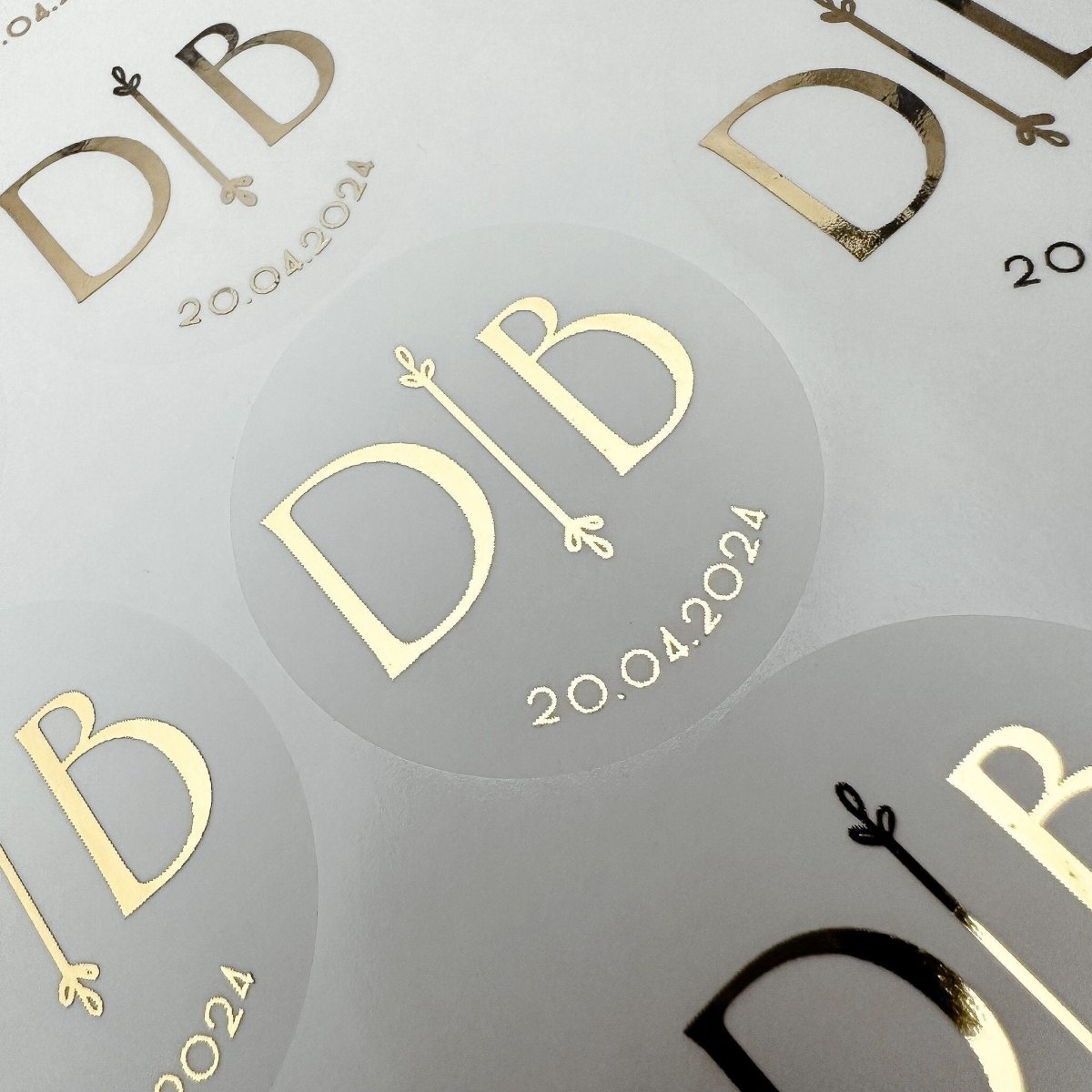 Modern Initials Stickers - Cosy & Sparkle