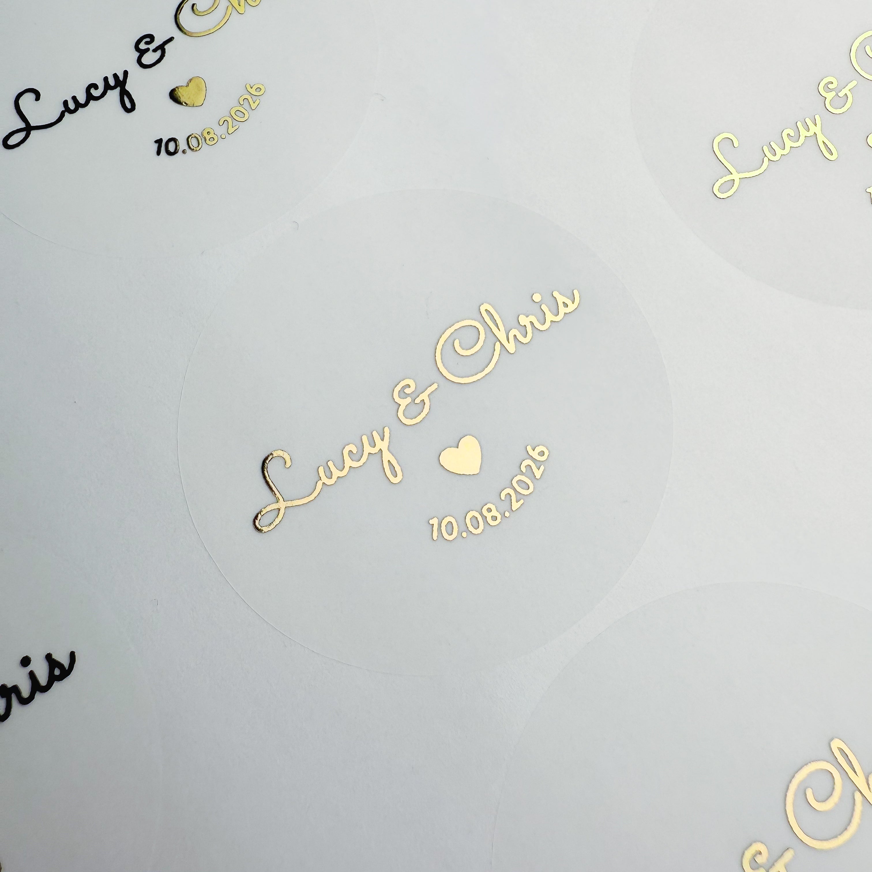 simply love personalised wedding stickers